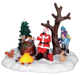 Lemax Table Pieces Lemax Santa Takes a Break, Table Accent, B/O (4.5V)